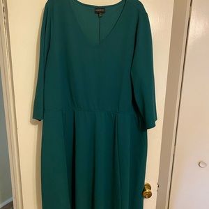 Teal knee length dress